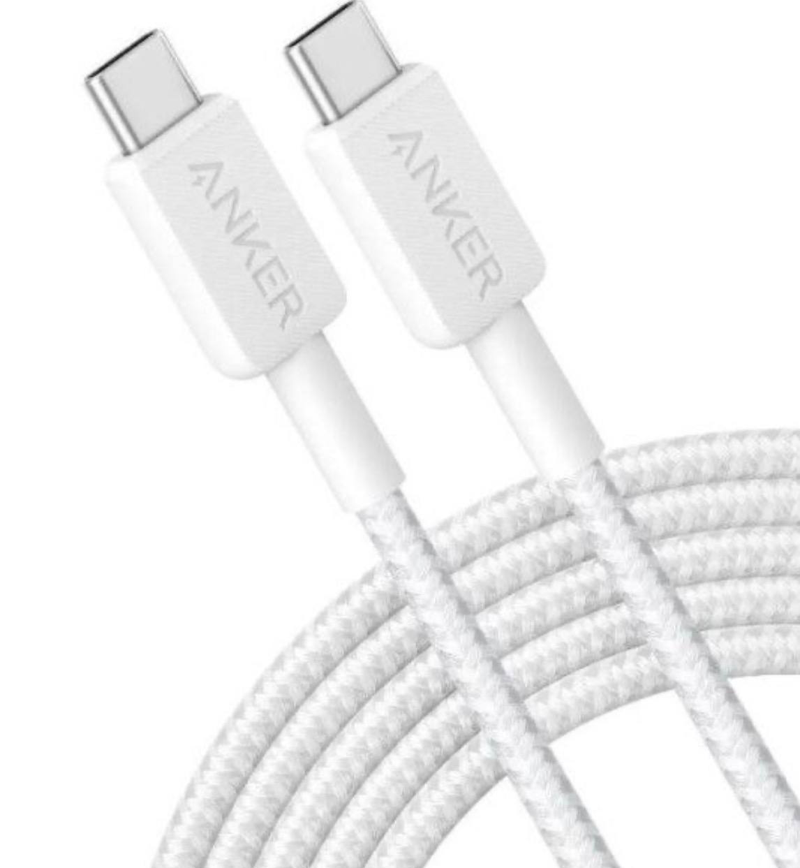 КАБЕЛЬ USB-C ANKER POWER LINE 0.9 МЕТРА БЕЛЫЙ A81F5